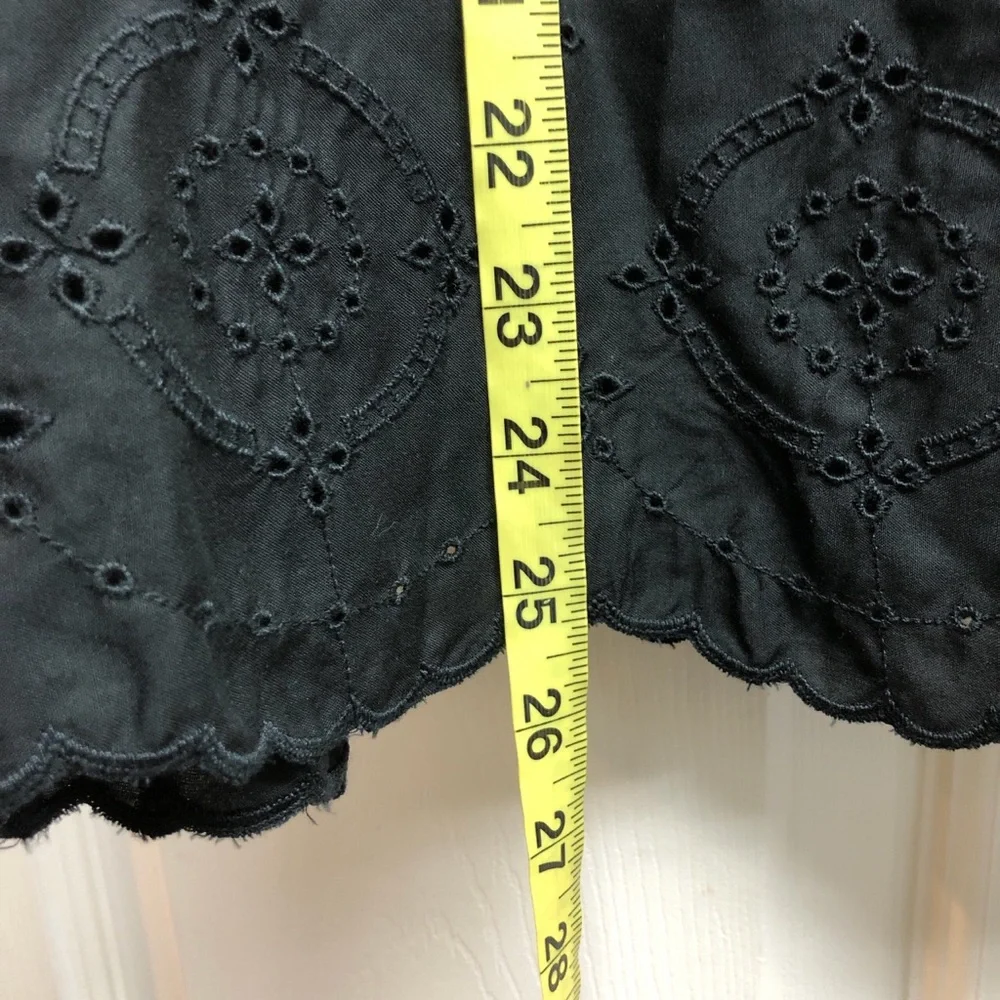 Old Navy XXL Black Eyelet Puff Sleeve Women's Top